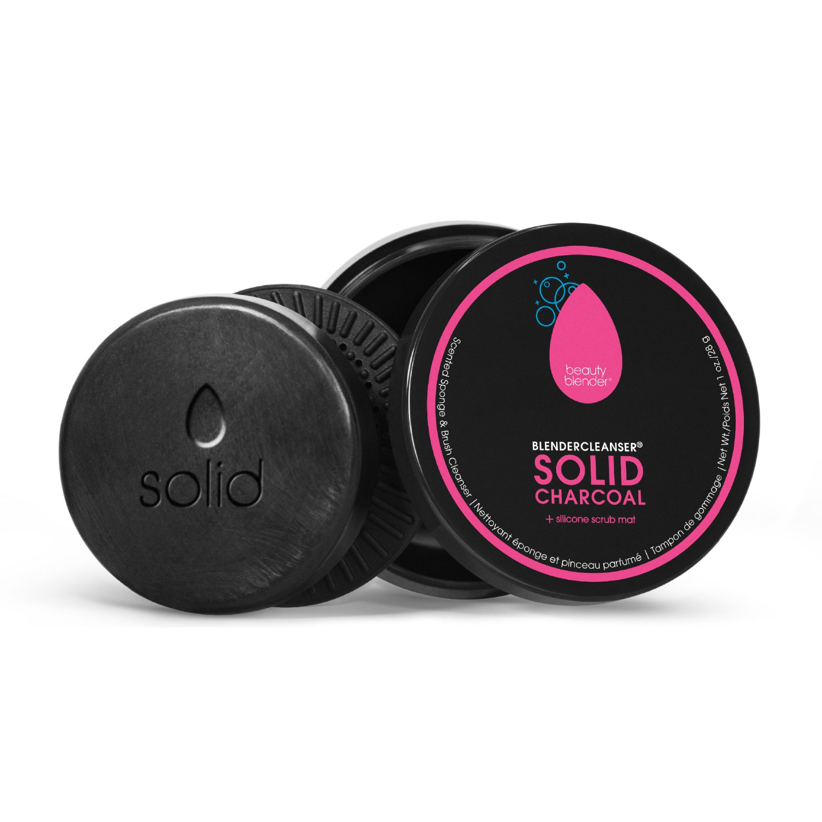 Blendercleanser® Solid Charcoal Scented Sponge & Brush Cleanser view 1