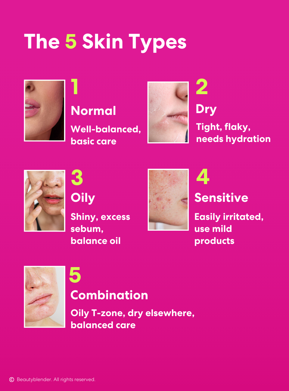 The 5 Skin Types