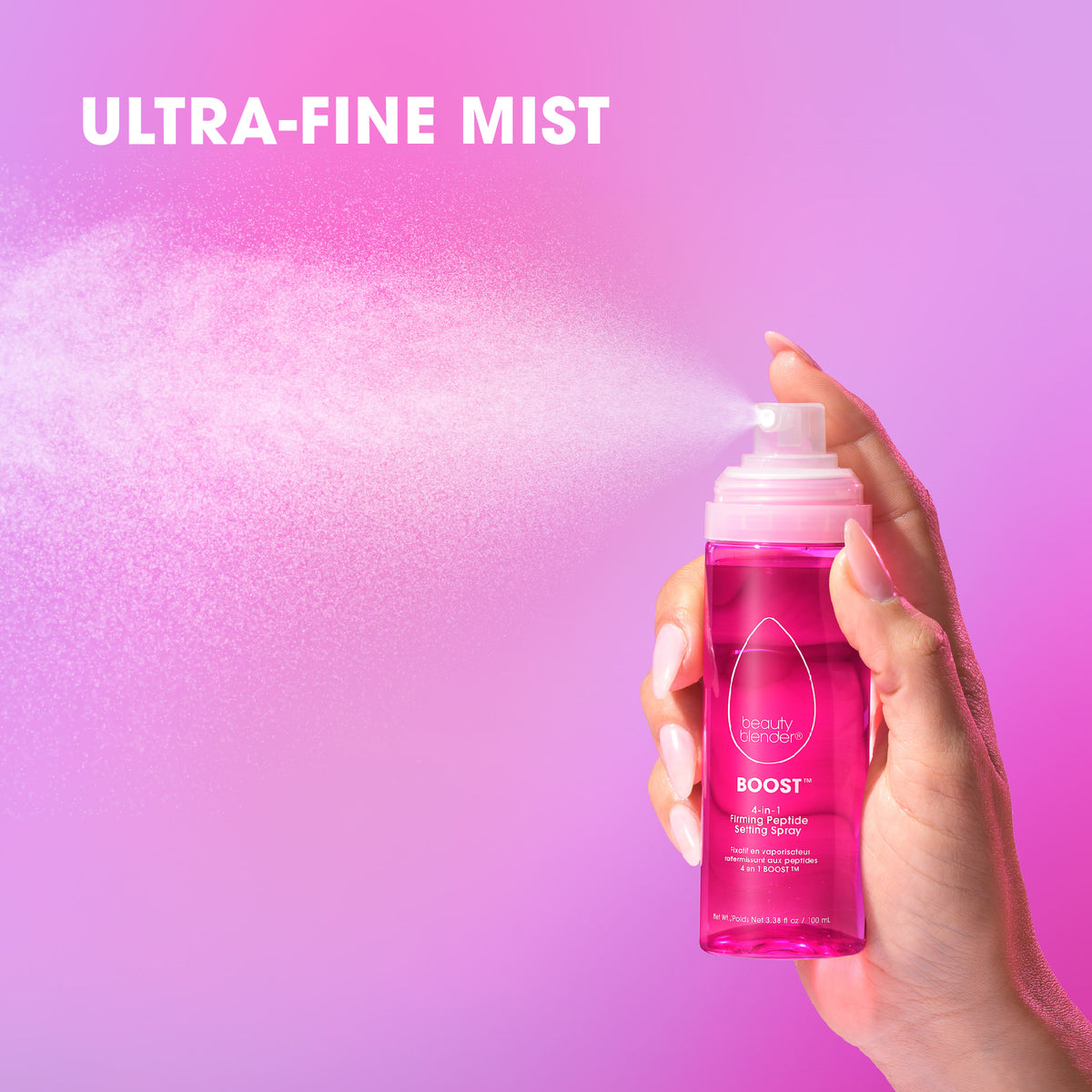Boost™ 4-in-1 Firming Peptide 18-Hour Setting Spray.