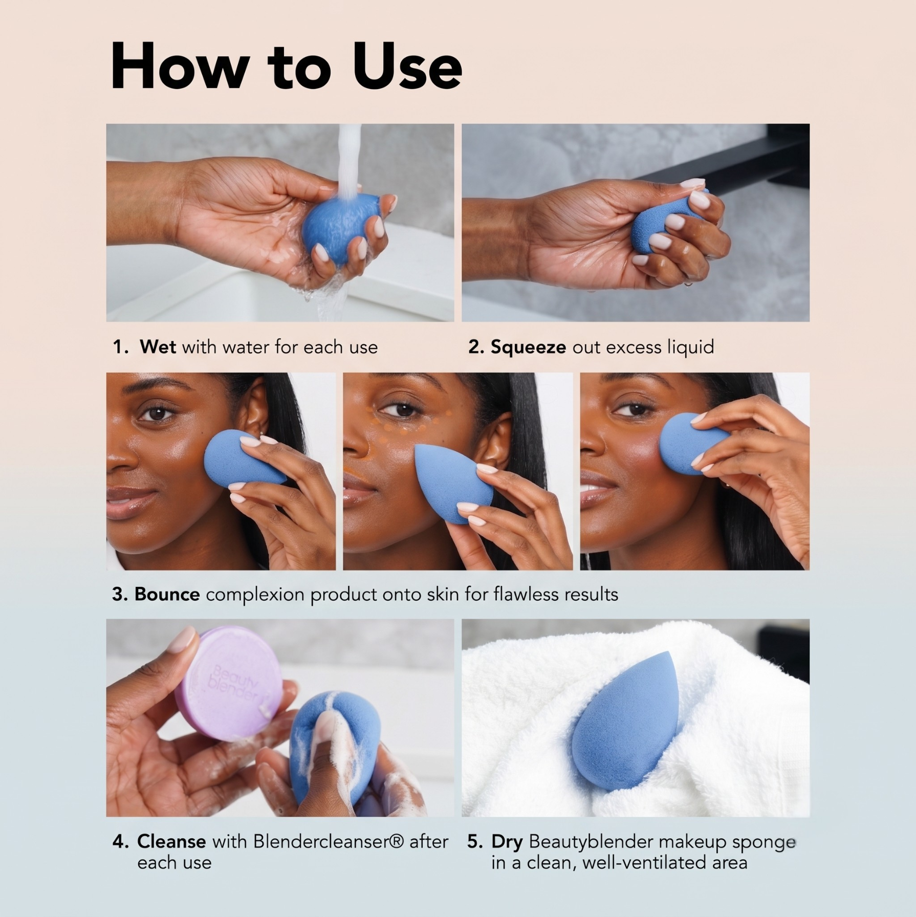 Beautyblender® Denim Limited-Edition Makeup Sponge