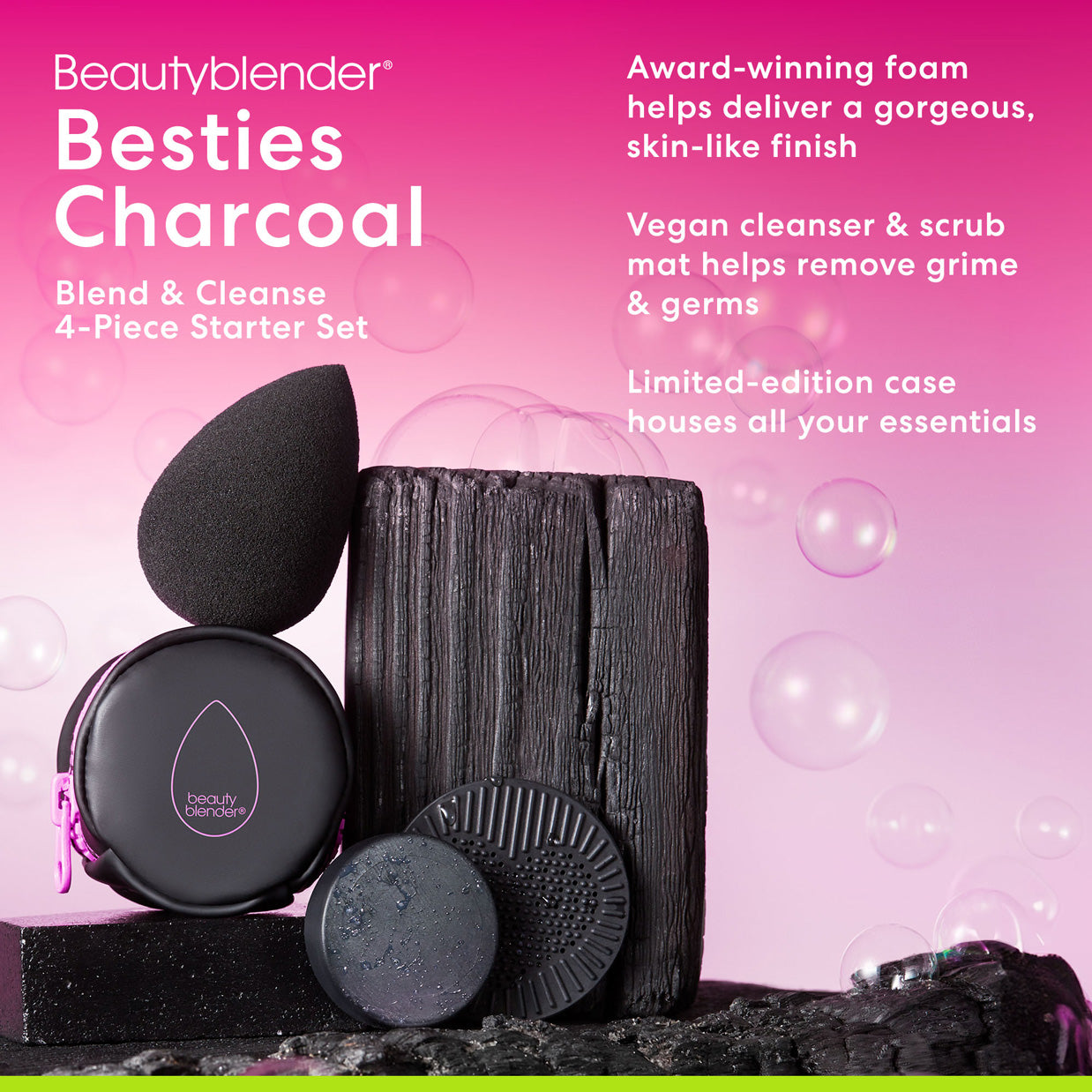 Besties Charcoal Blend & Cleanse 4-Piece Starter Set