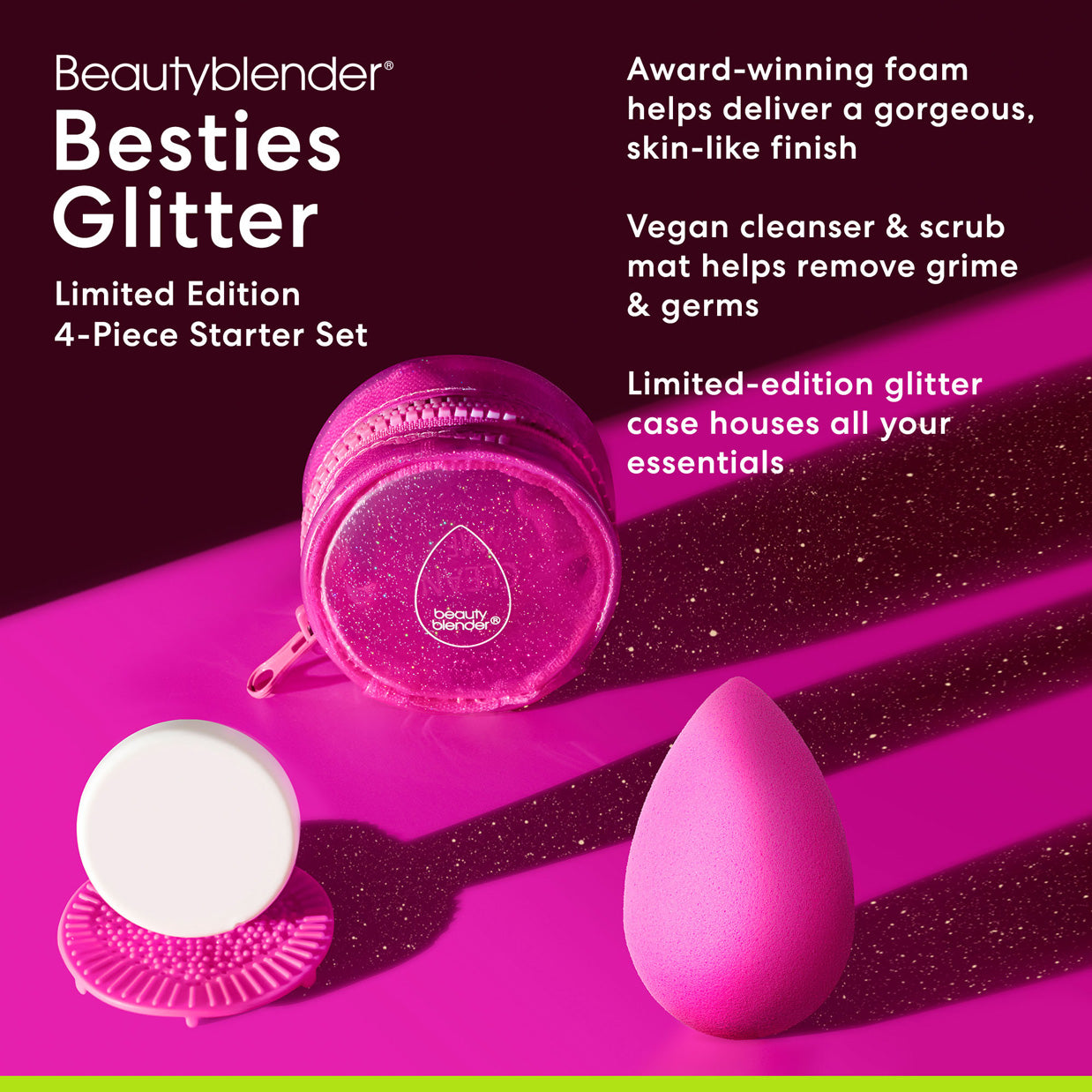 Besties Glitter Blend & Cleanse 4-Piece Starter Set