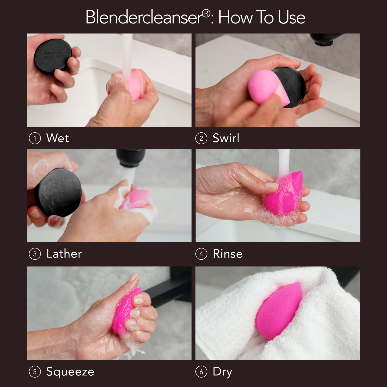 Blendercleanser® Solid Charcoal Scented Sponge & Brush Cleanser view 3