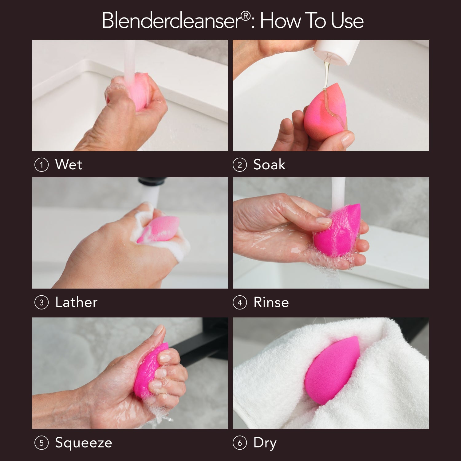 Blendercleanser® Liquid Charcoal Unscented Sponge & Brush Cleanser 10