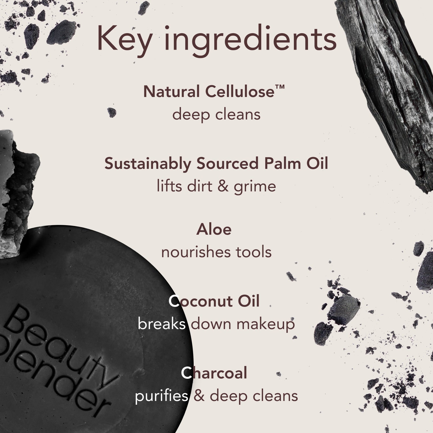 Blendercleanser® Solid Charcoal Scented Sponge & Brush Cleanser view 4