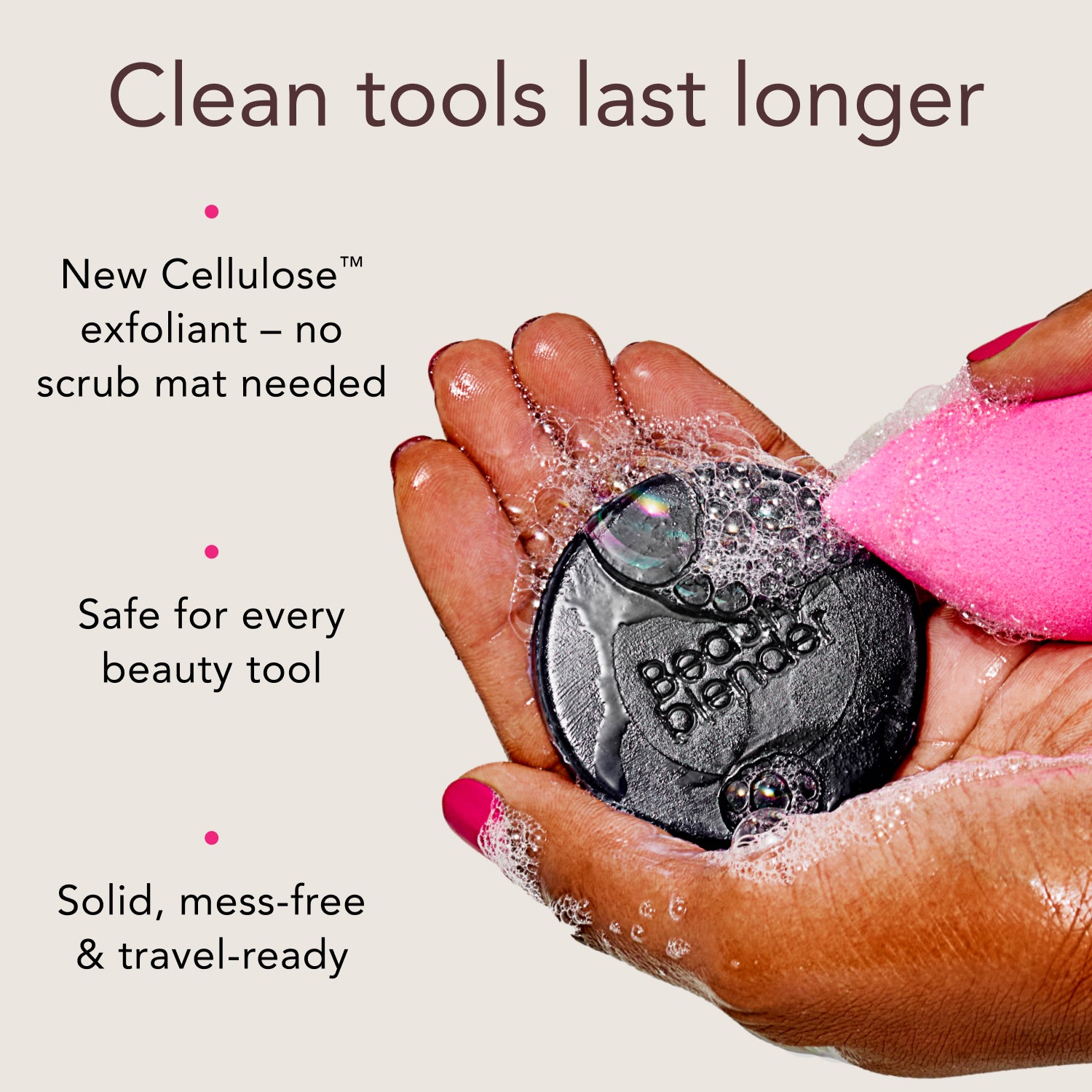 Blendercleanser® Solid Charcoal Scented Sponge & Brush Cleanser view 5