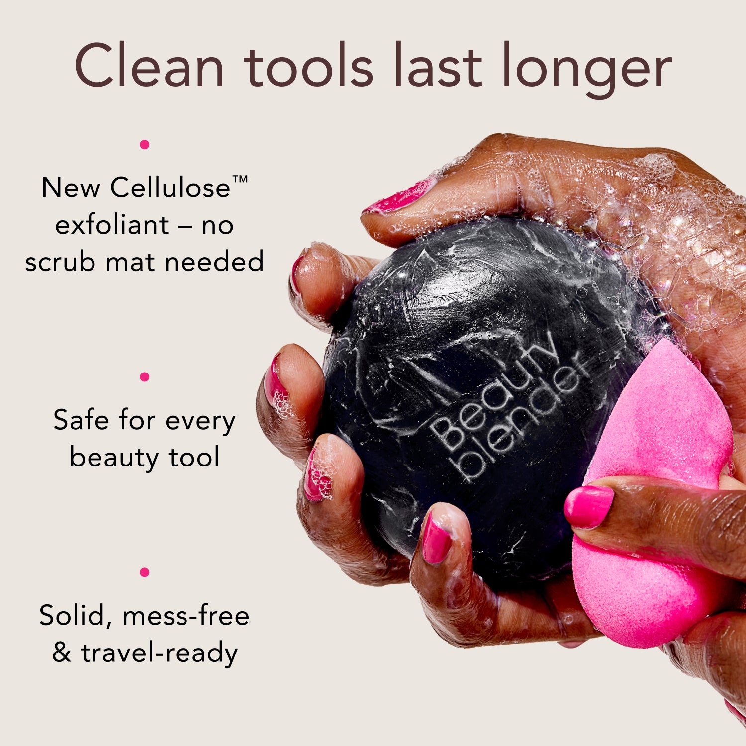 Blendercleanser® Solid Charcoal Scented Sponge & Brush Cleanser view 12