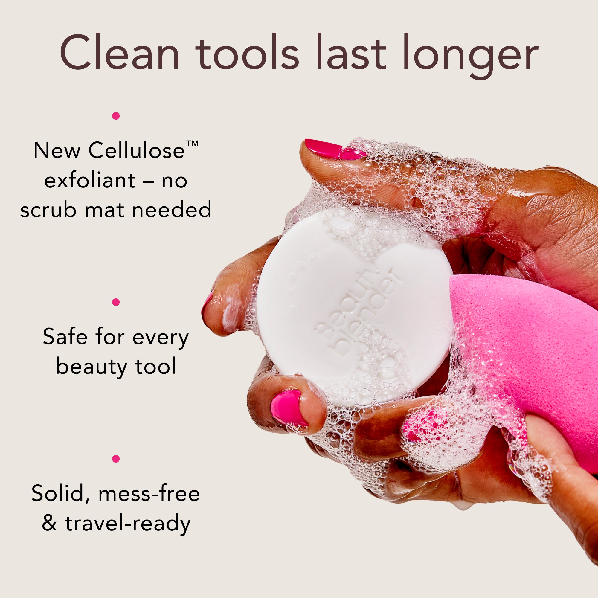Blendercleanser® Solid Unscented Sponge & Brush Cleanser view 4