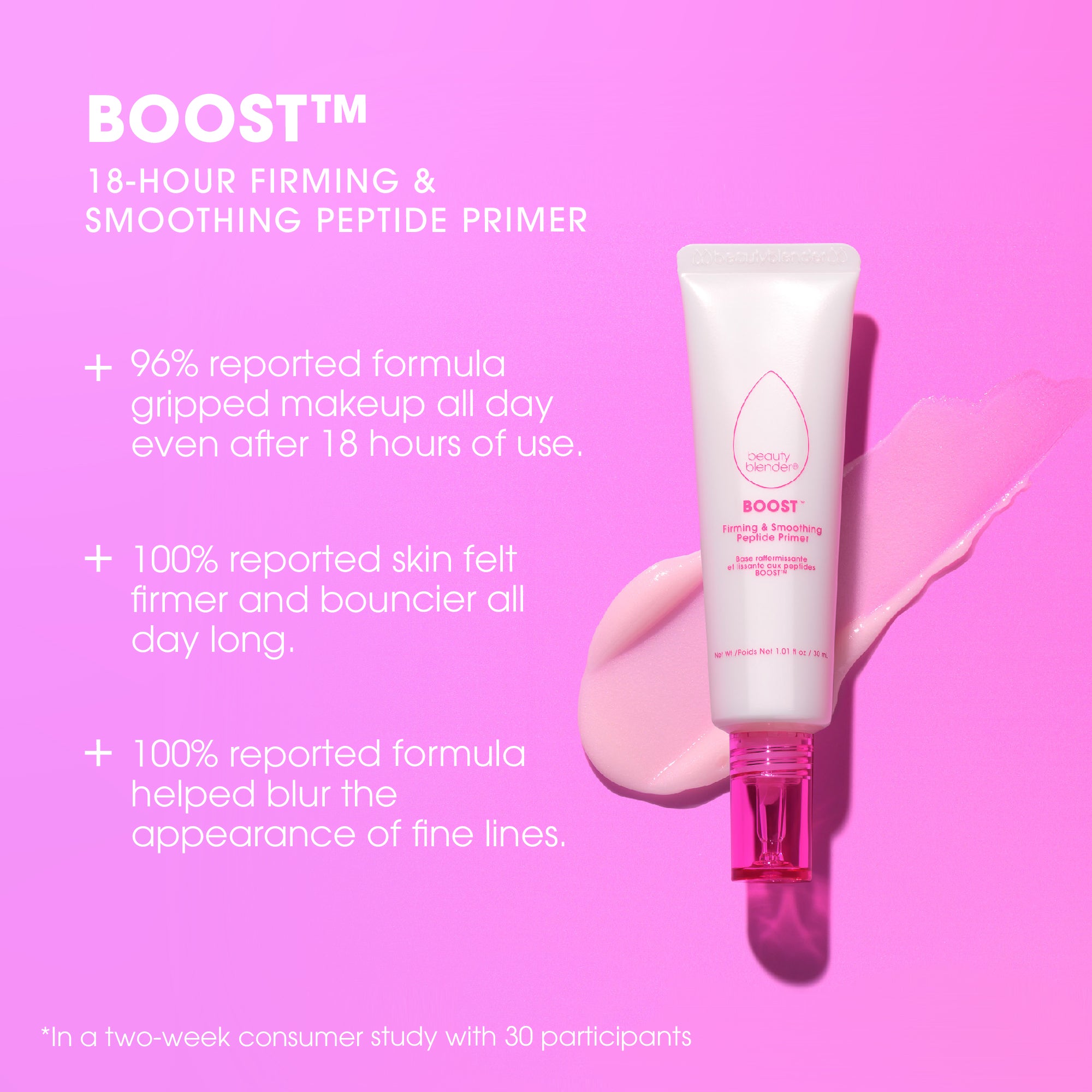 Boost™ 18-hour Firming & Smoothing Peptide + Ceramide Primer: Best Makeup Primer